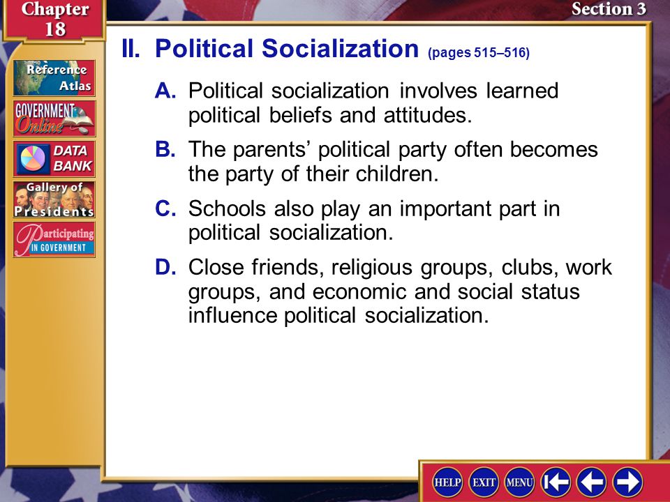 5 factors that influence political socialization